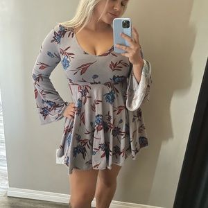 Urban Outfitters Kimchi Blue Lavender Floral Dress